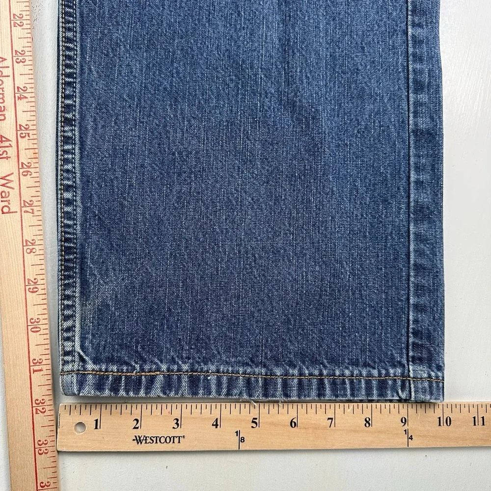 VTG Y2K Levi's 569 Loose Straight Jeans Men 38x32 Blue Baggy Medium Wash Skater